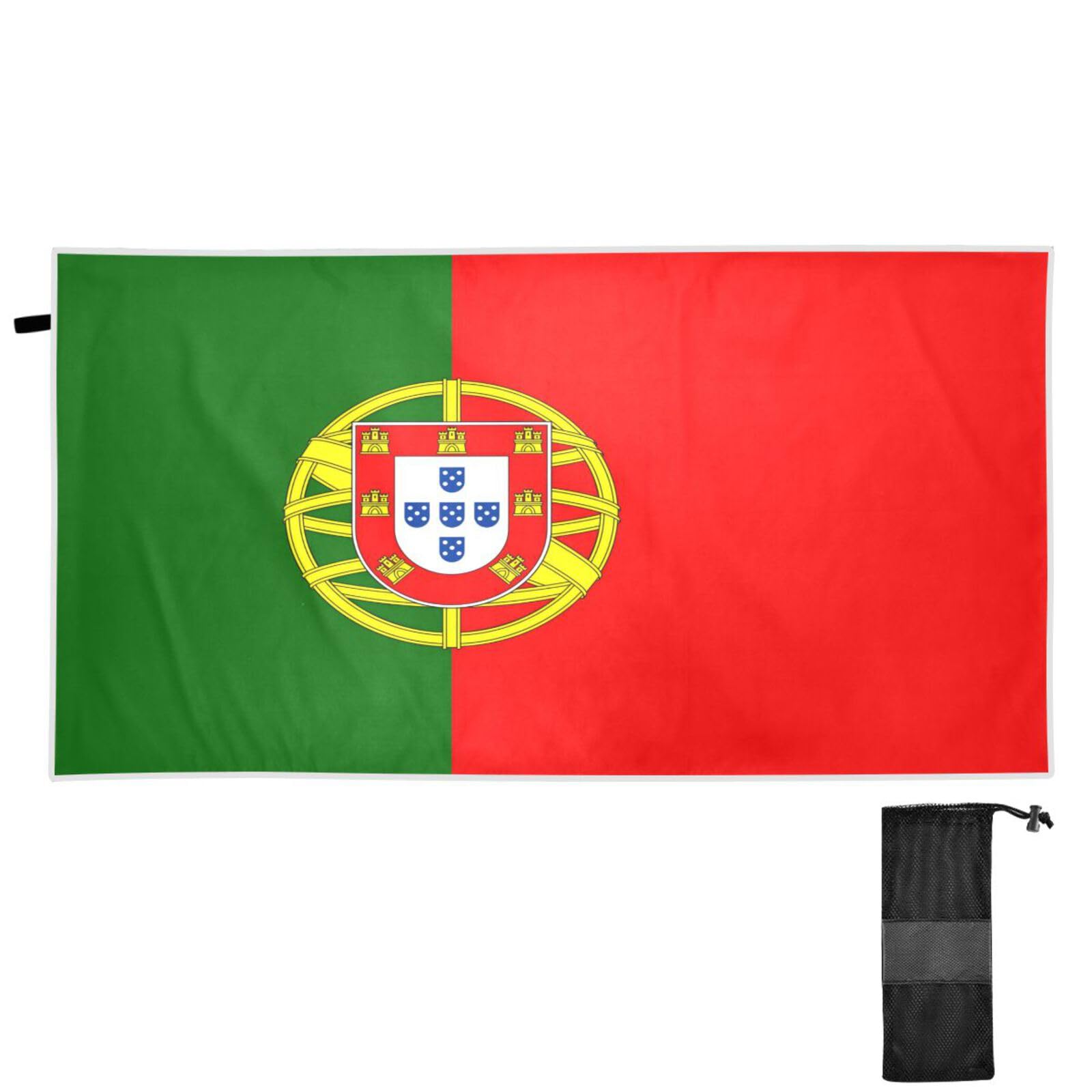 Flaga Portugalia ręczniki kąpielowe plaża 79 cm x 178 cm miękkie i chłonne ręczniki plażowe oversize dla kobiet, w podróż, kemping i wakacje