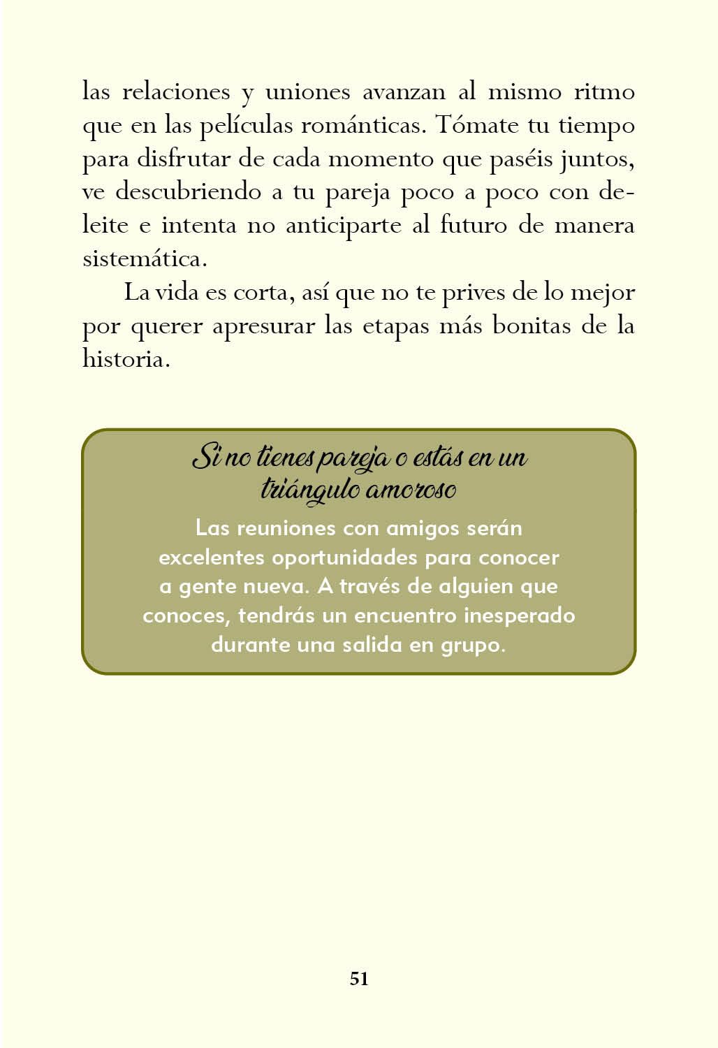 Dime que me amas. Oráculo