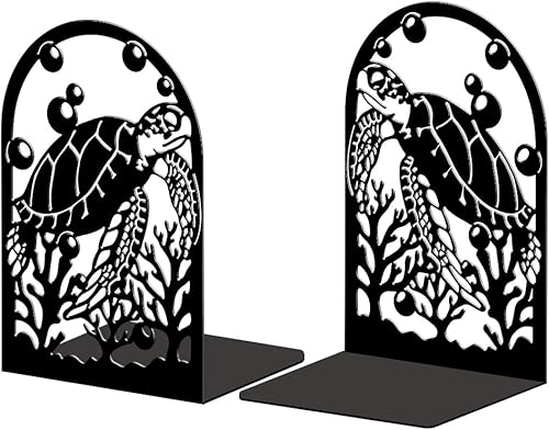 Miniatura 19 de Peacoblue Sujetalibros de metal para estantes, modernos topes decorativos resistentes para libros de estudio, para oficina, escritorio, estante,