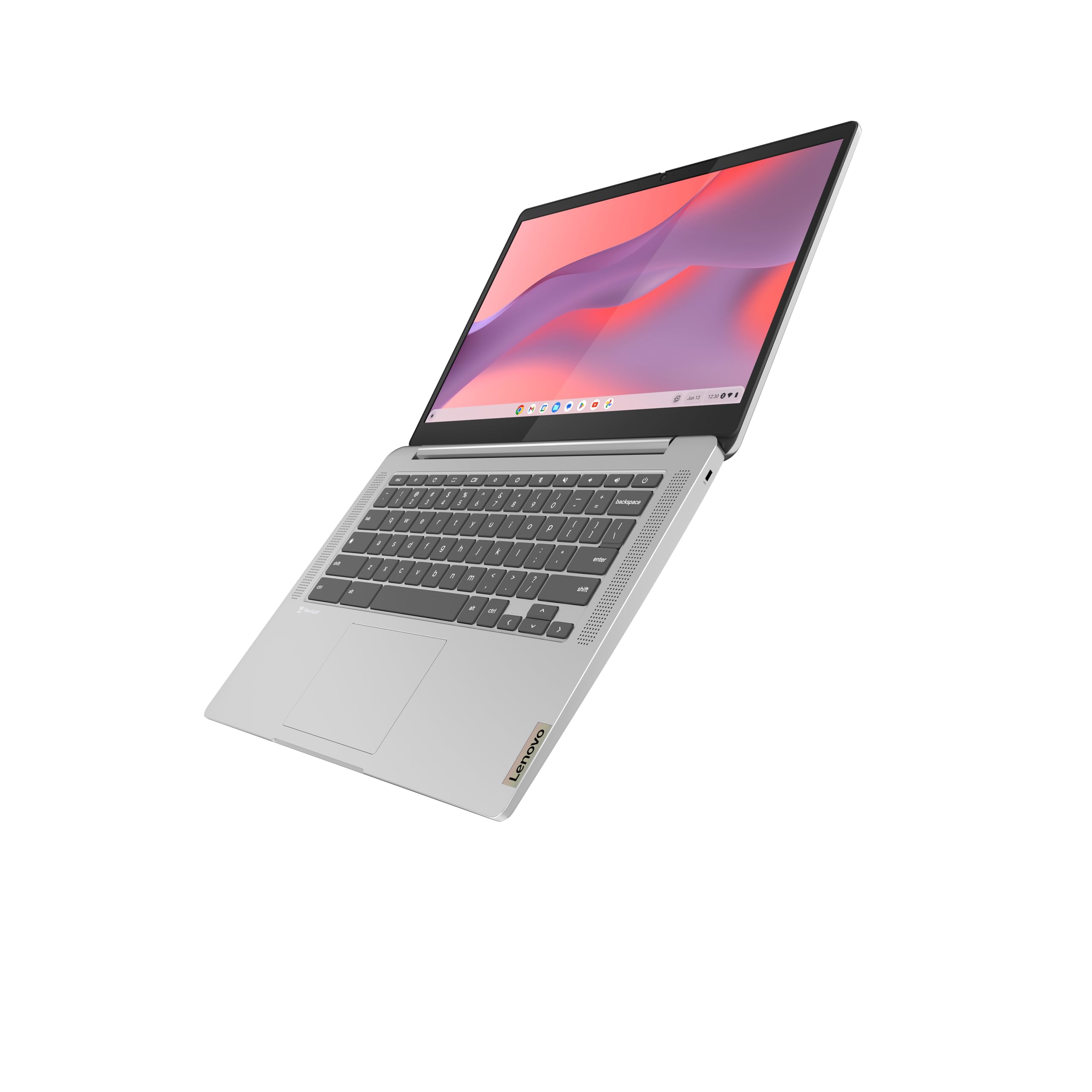 Lenovo IdeaPad Slim 3 Chromebook 14M868 - laptop 14'' FHD (MediaTek Kompanio 520, 4GB RAM, eMMC 64GB, grafika Arm Mali-G52, Chrome OS) Klawiatura francuska AZERTY - szara
