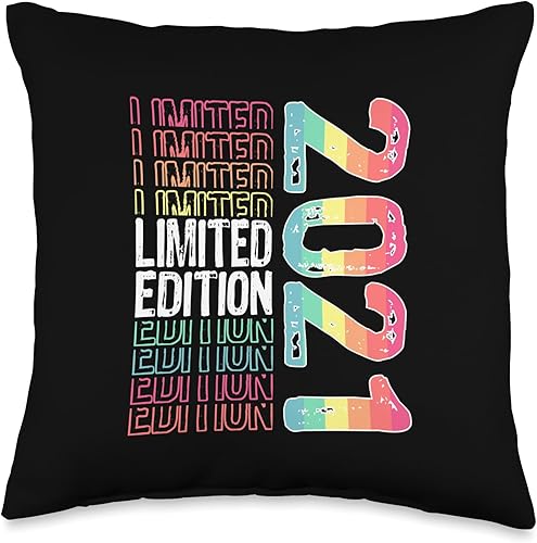 Miniatura 1 de Limited Edition Vintage 2021 Retro Birthday Throw Pillow