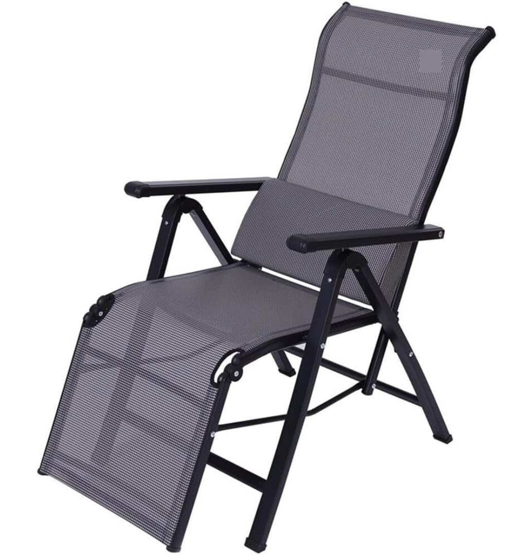 Chaise longue pliante pour cour contre la chaleur du soleil en été