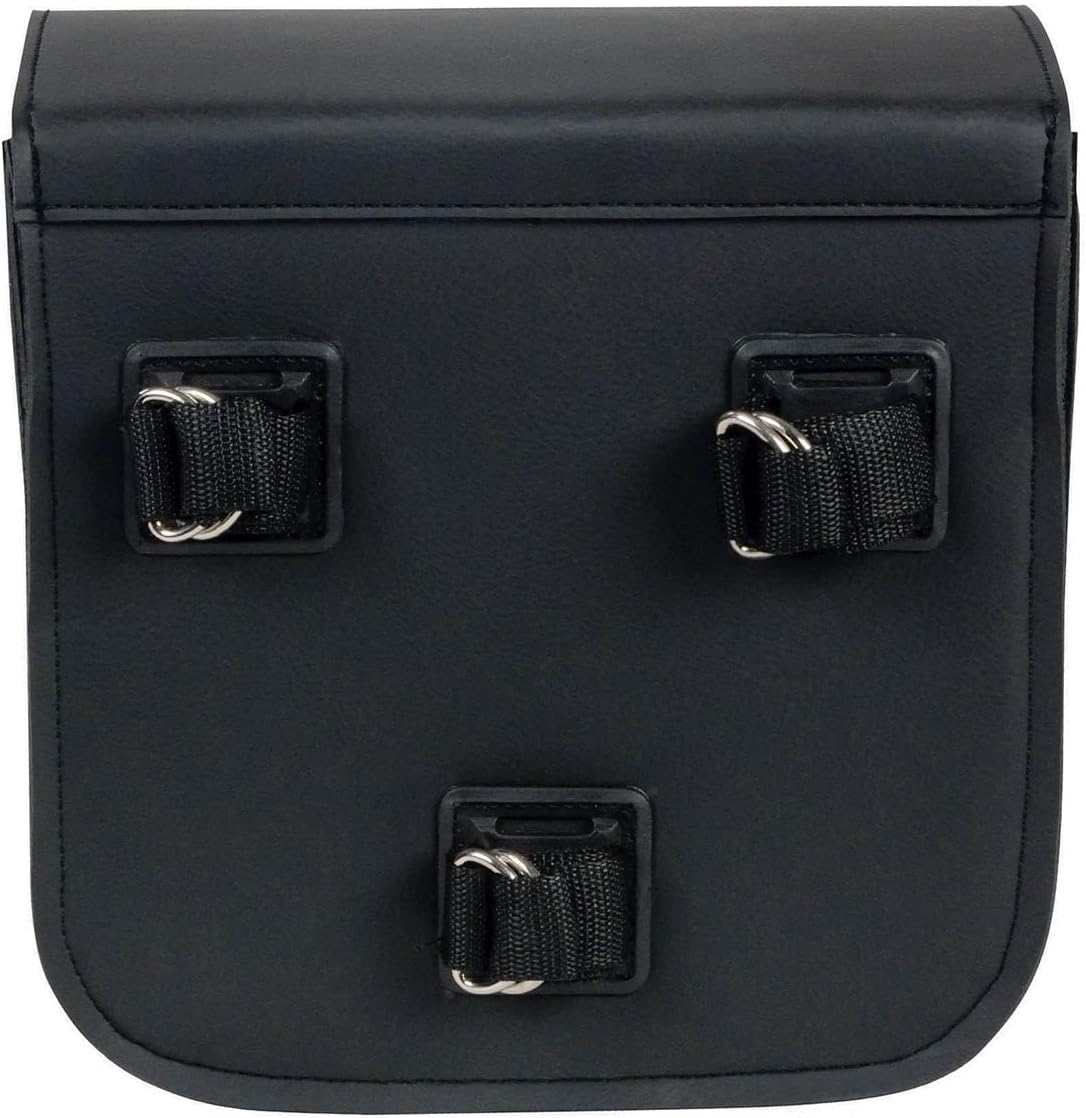 Milwaukee Leather SH59002 Small Black PVC Sissy Bar Motorcycle Bag - Small