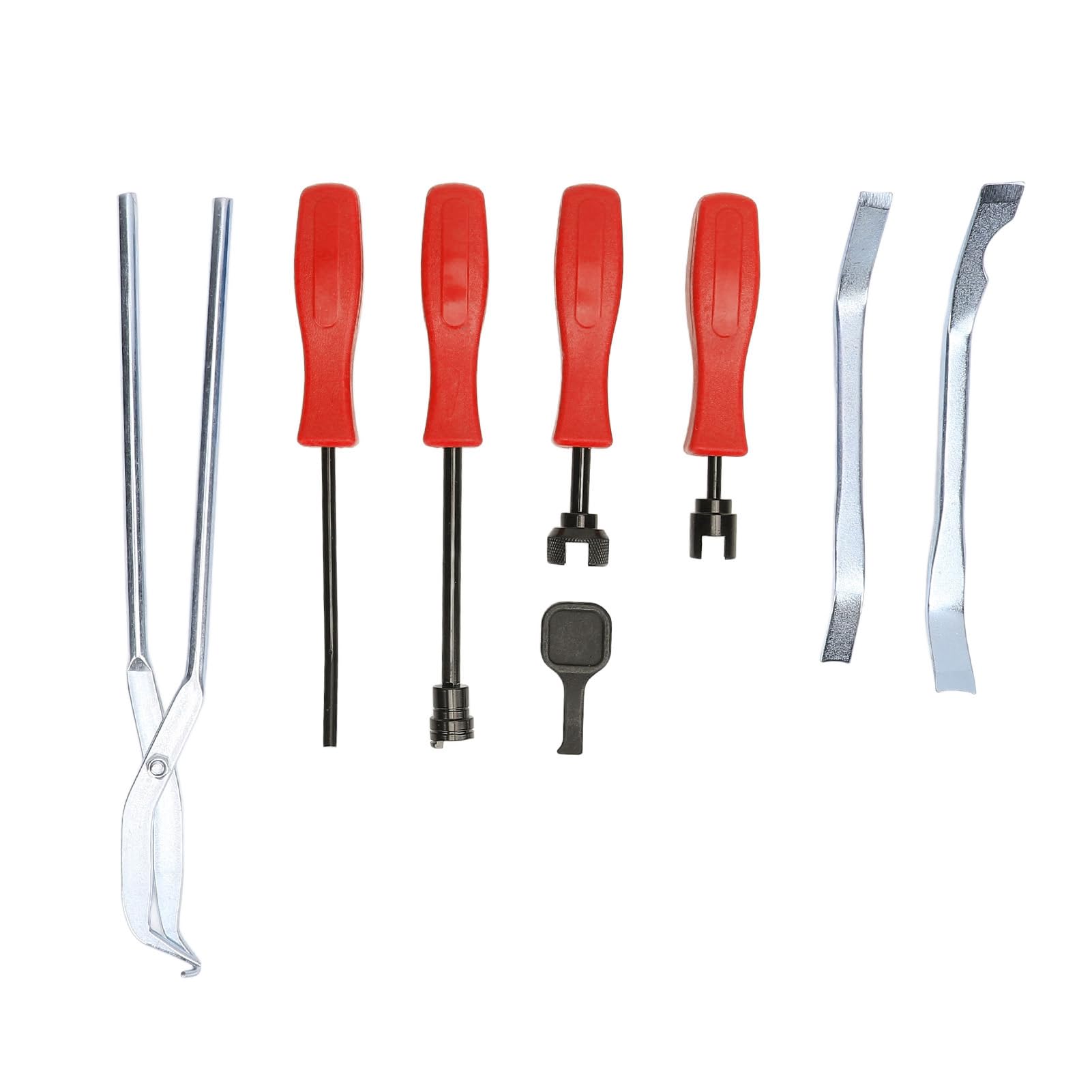 Kit di Attrezzi per Freni a Tamburo, Pinze per Molle Freno da 8 Pezzi con Cucchiaio di Regolazione, Strumento di Rimozione Installatore per Auto e Camion Leggeri