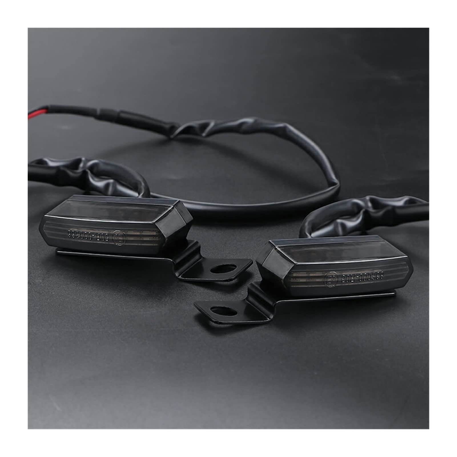 Clignotant mini moto finition noire haut de gamme lampe indicateur robuste