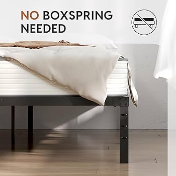 Amazon.com: WAYES Queen Bed Frame, 14 Inch High Platform Bed