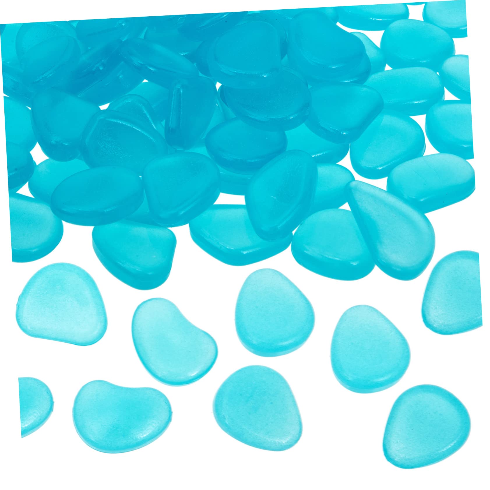 Amazon | NESTINGHO 100個 水族館の石 青い石 水族館の岩飾り 通路の