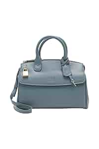Armani Exchange Ladies Blue Shoulder Bag with Logo and