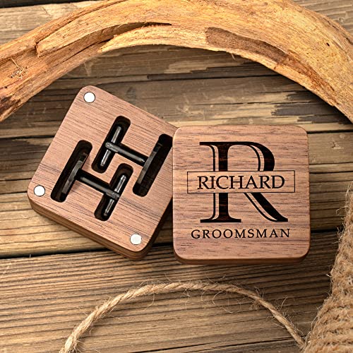 Mancuernillas de metal personalizadas para hombre miniatura 3