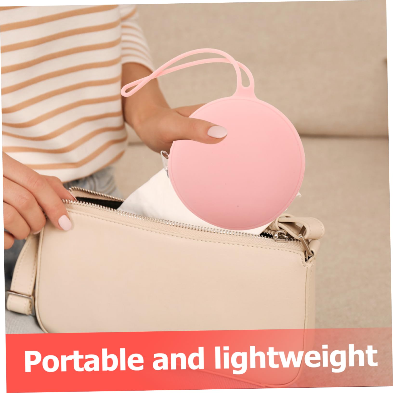 SAFIGLE Silicone Travel Pacifier Bag Reusable Storage Container for Pacifier Holder Case