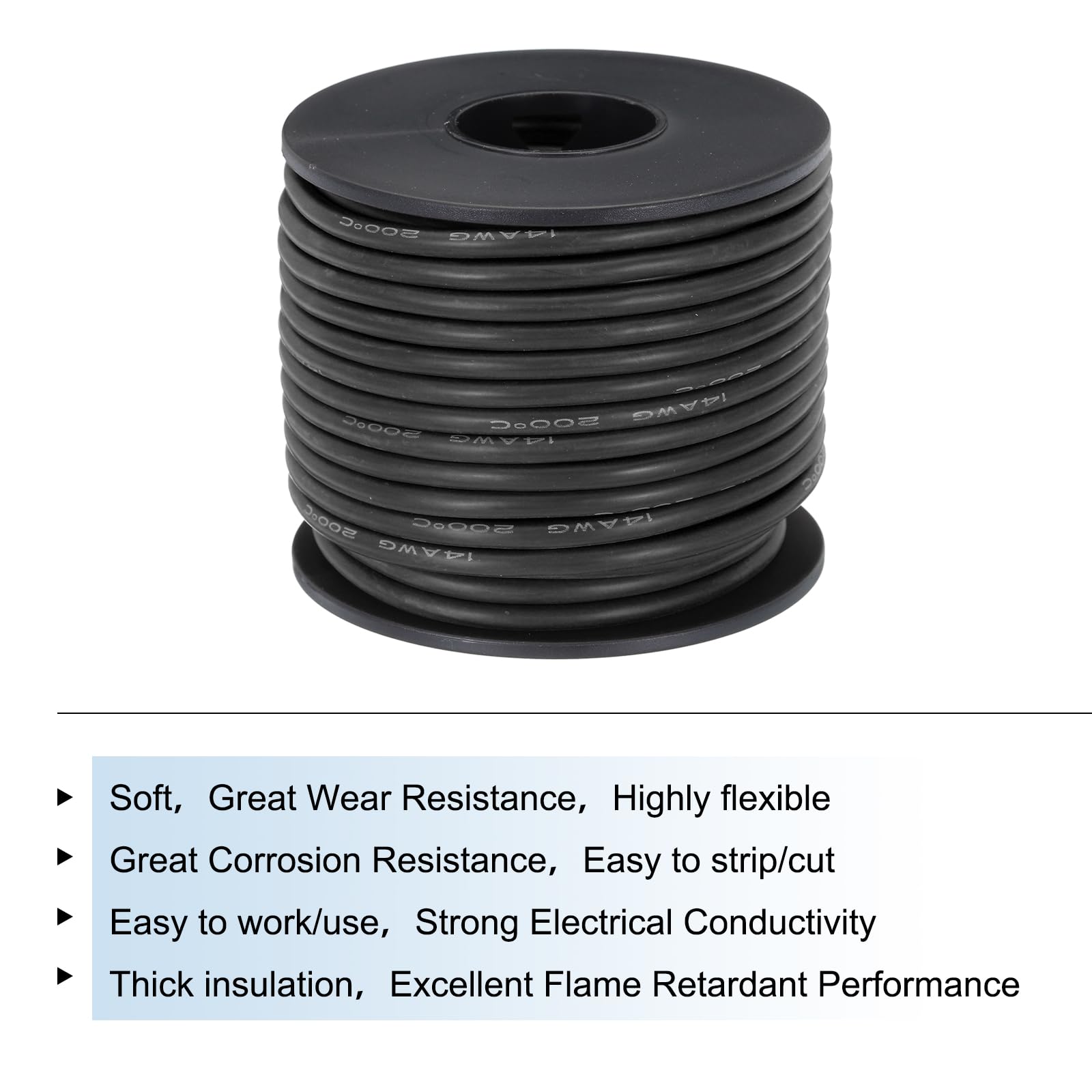 14 Calibre Silicona Cable 14AWG Eléctrico Cable Trenzado Cable Flexible Estanado Cobre Cable Alta Temperatura Conexion Cable 6 Color 1 5 M 4 92 Pies 6uds