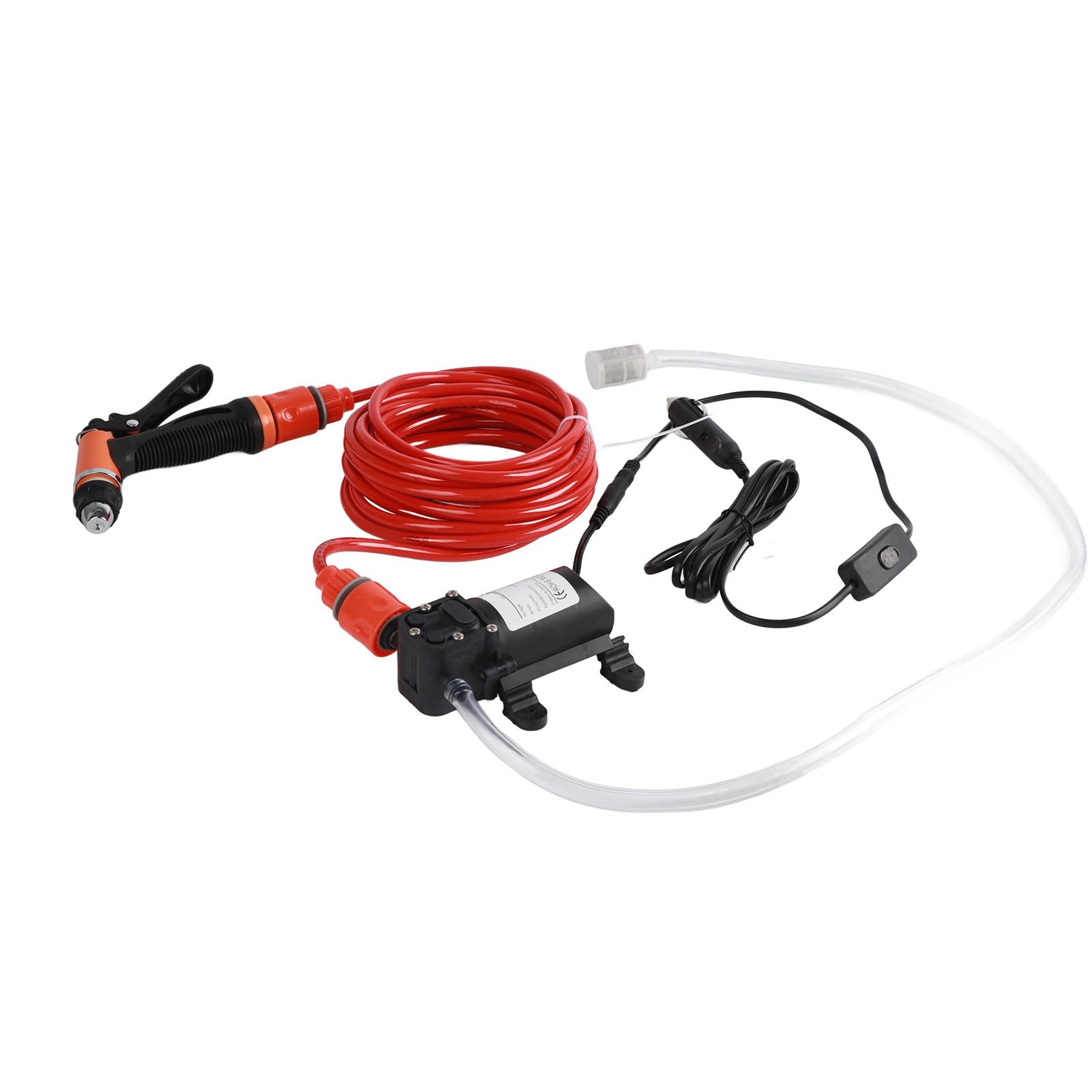 Bomba de Lavado de Coches de 12 V, autocebante de Alta presión de 12 V, purificador de Agua eléctrico automático, Kit de Bomba de Lavado para máquina de Limpieza de lavadoras de automóviles