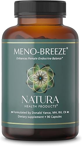 Natura Health Products, Meno-Breeze, apoya el alivio de la menopausia, nutre la salud de los huesos y los tejidos, 90 cápsulas
