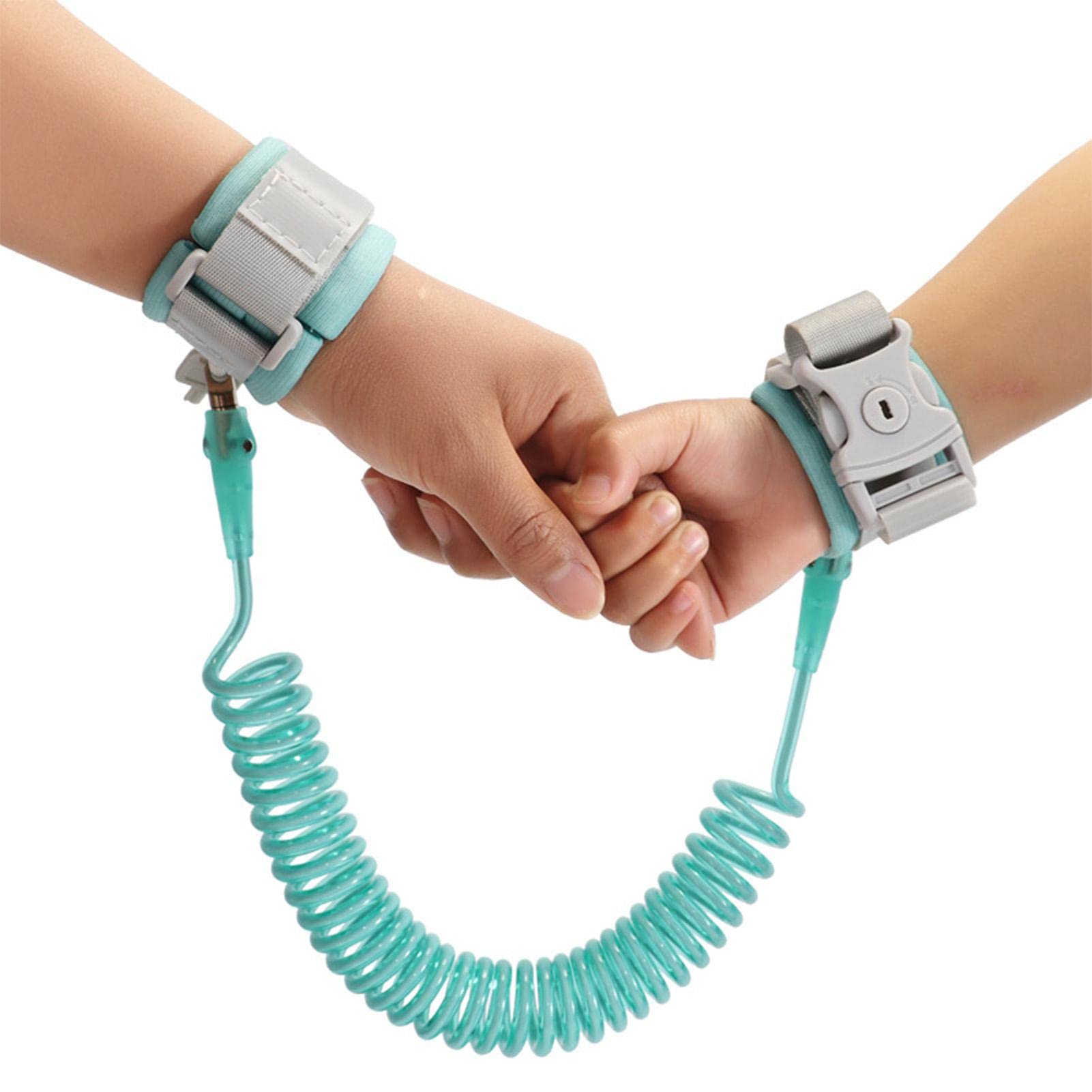 Laisse Anti-Perte Poignet Enfant 2,5 M - Bracelet De Sécurité Élastique Rose - Idéal Pour Les Sorties