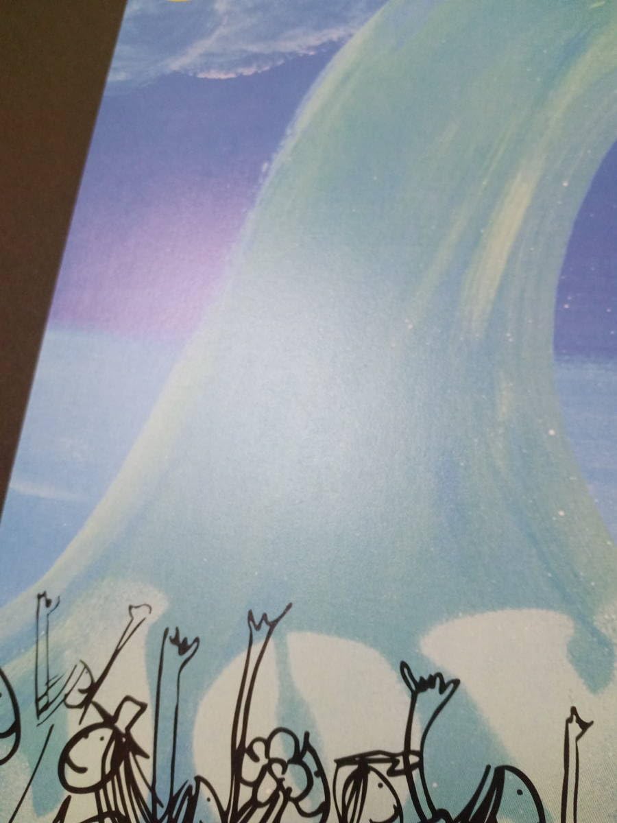 Amazon.co.jp: 豊田弘治『SURF MEET』イラストサーフボードポスター風