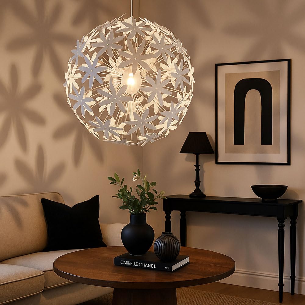 Pendel Leuchte Beleuchtung Hänge Lampe Blüten Strahler im Set inklusive LED Filament Leuchtmittel