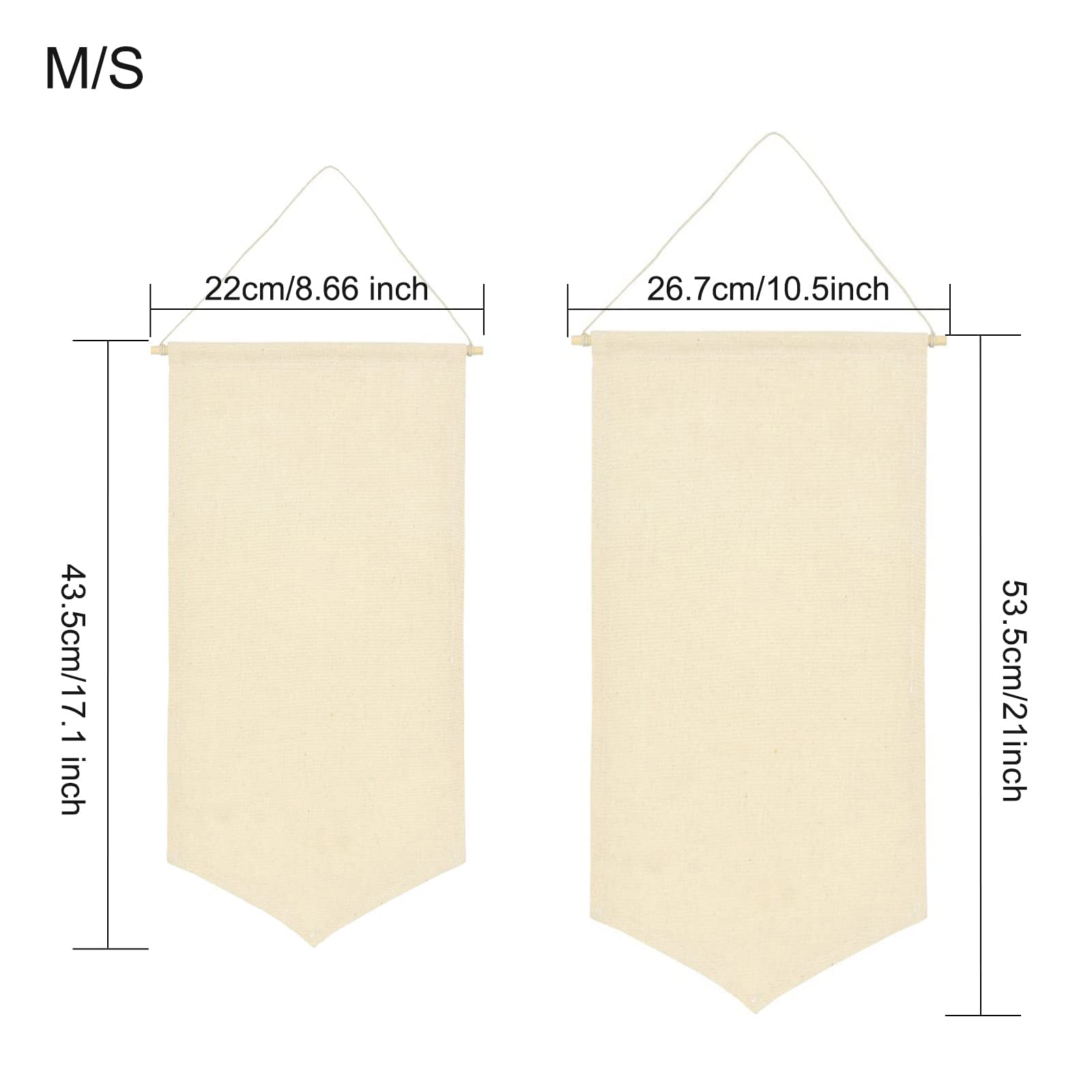 Kit 2 Bannières Murales En Toile Blanche - Pour Afficher Badges, Broches, Patches Ou Faire Du DIY