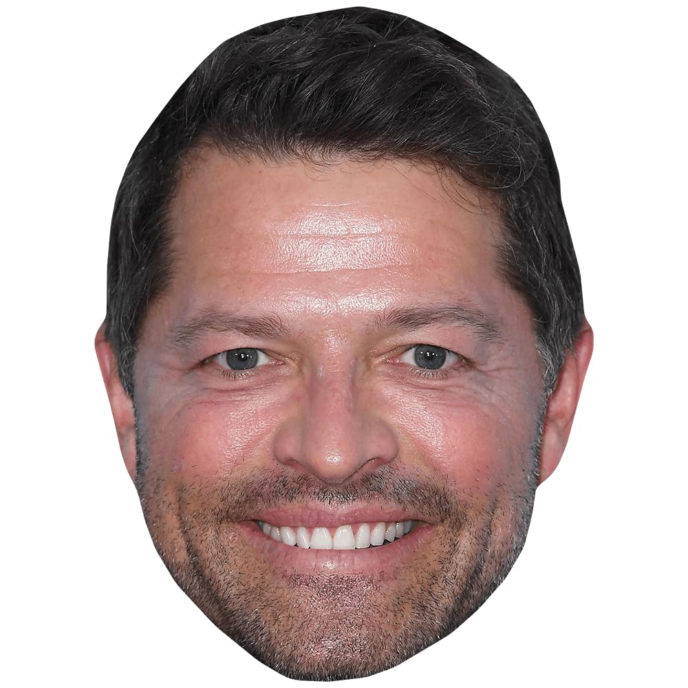 Misha Collins (Beard) Celebrity Mask, Flat Card Face, Fancy Dress Mask