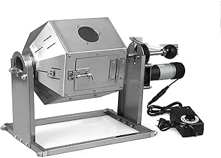 3.8L Coffee Bean Roaster, Electric Nut Roasting Machine with Thermometera and Stainless Steel Barrel, 10-60RPM/min Speed a...