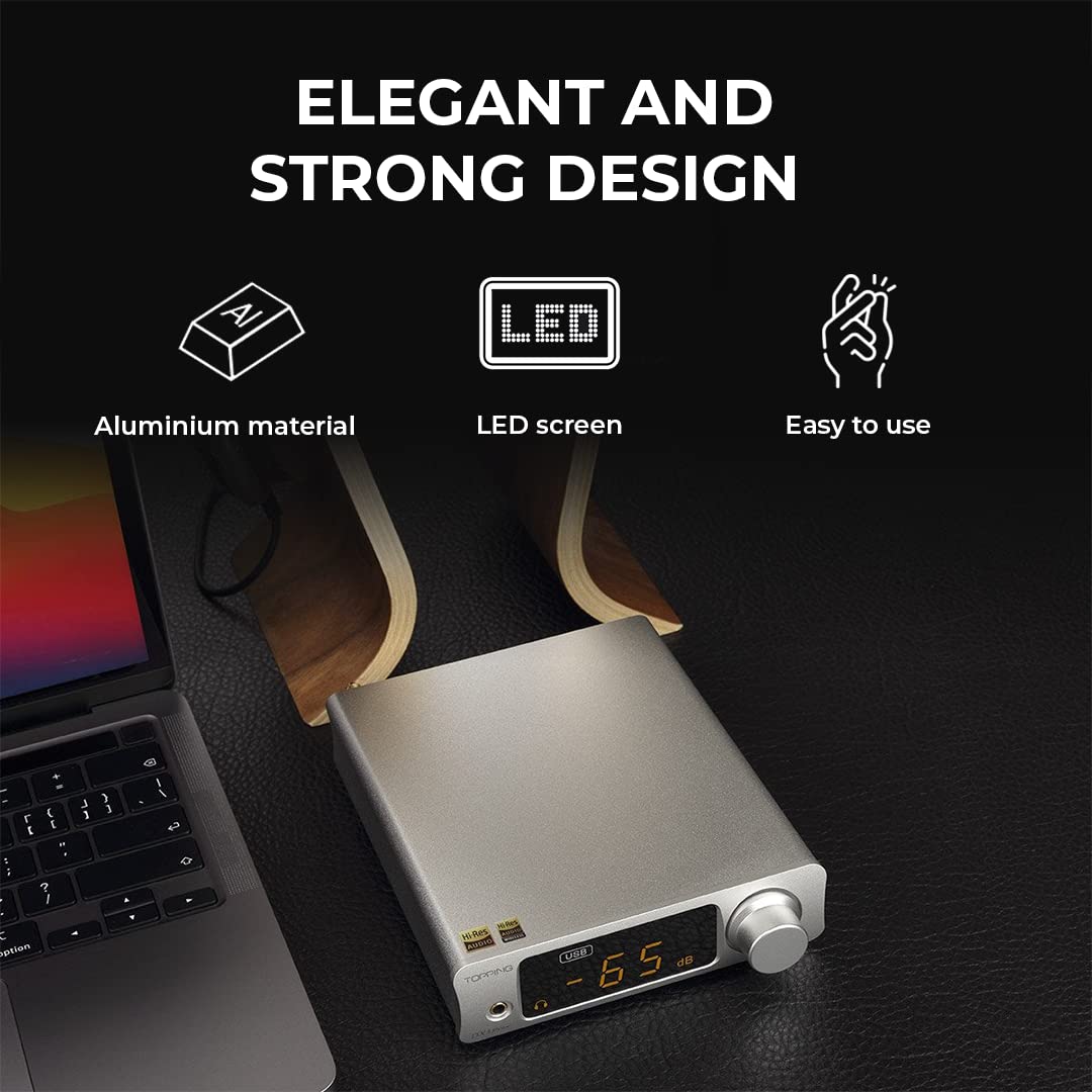 Topping DX3 Pro+ Bluetooth Kopfhörerverstärker Silber