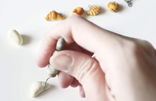 Miniatura 6 de Croissant Bread Dangle Earrings For Women Teens Girls French Paris Handmade GiftsLa Nostalgie Jewelry