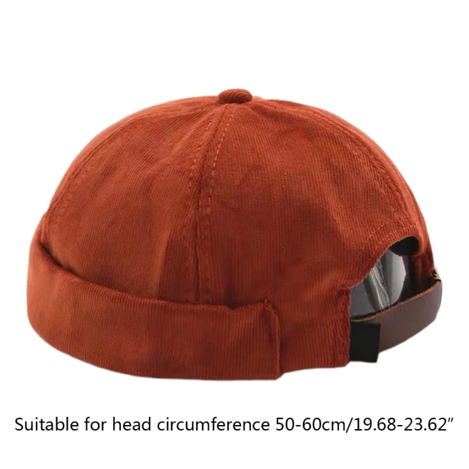 Gorros De Punto para Sombrero Tejido Beanie Gorro Ajustable Casual Vintage Sombrero Sin ala Pana