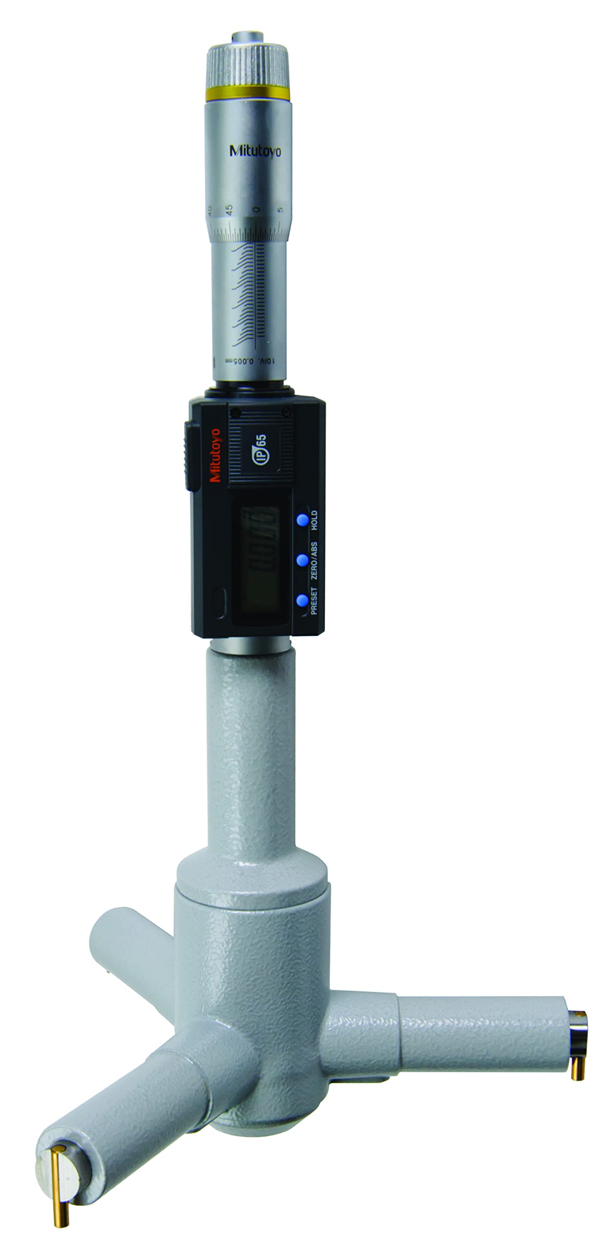 Digitaler Dreipunkt-Innenmikrometer 16-20 Mm – Drei-Klauen-Messung, 0,005 Mm Auflösung, Hochpräzise, Inkl. Verlängerung