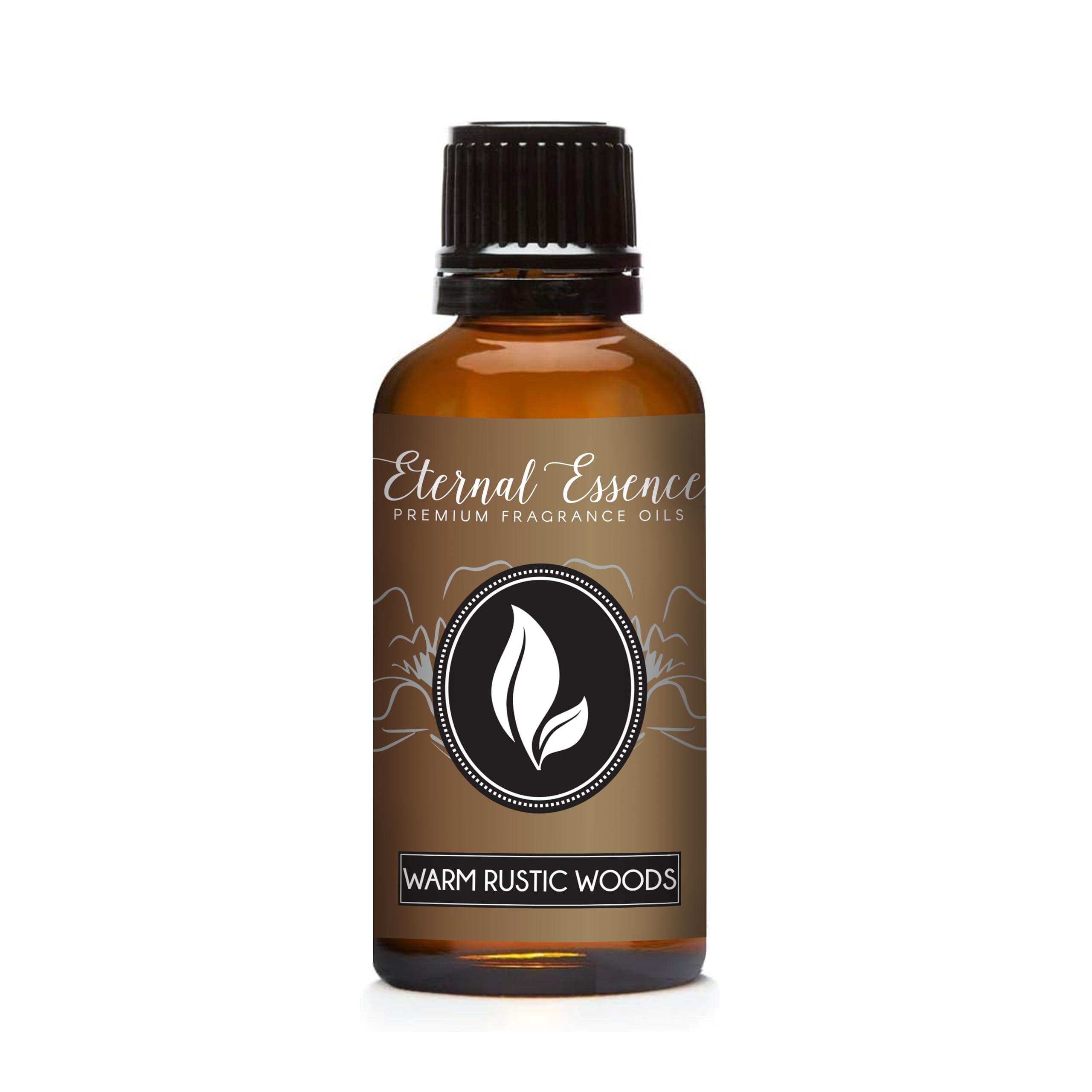 Eternal Essence Oils Warm Rustic Woods 30ml Premium Fragrance Oil - for Candle, Soap Making, Aromatherapy, Diffusers, Home Care, &amp; Humidifiers