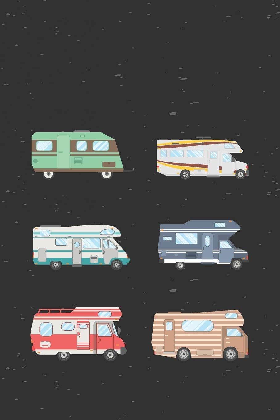 Motorhomes: 6x9 Inch College Ruled Notebook Journal, 120 Pages