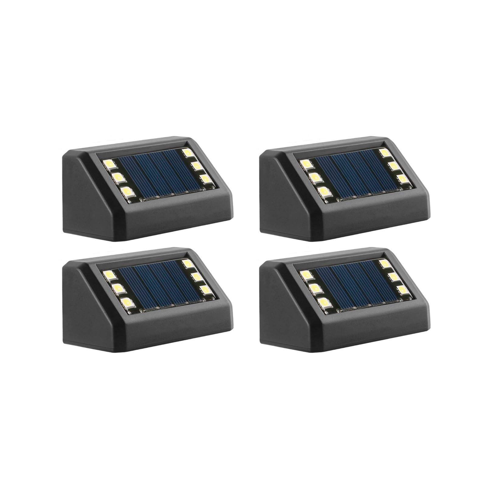 Kaeltsyn 4 Pack Solar Step Lights Automatic for Garden Paths Night Solar Lights