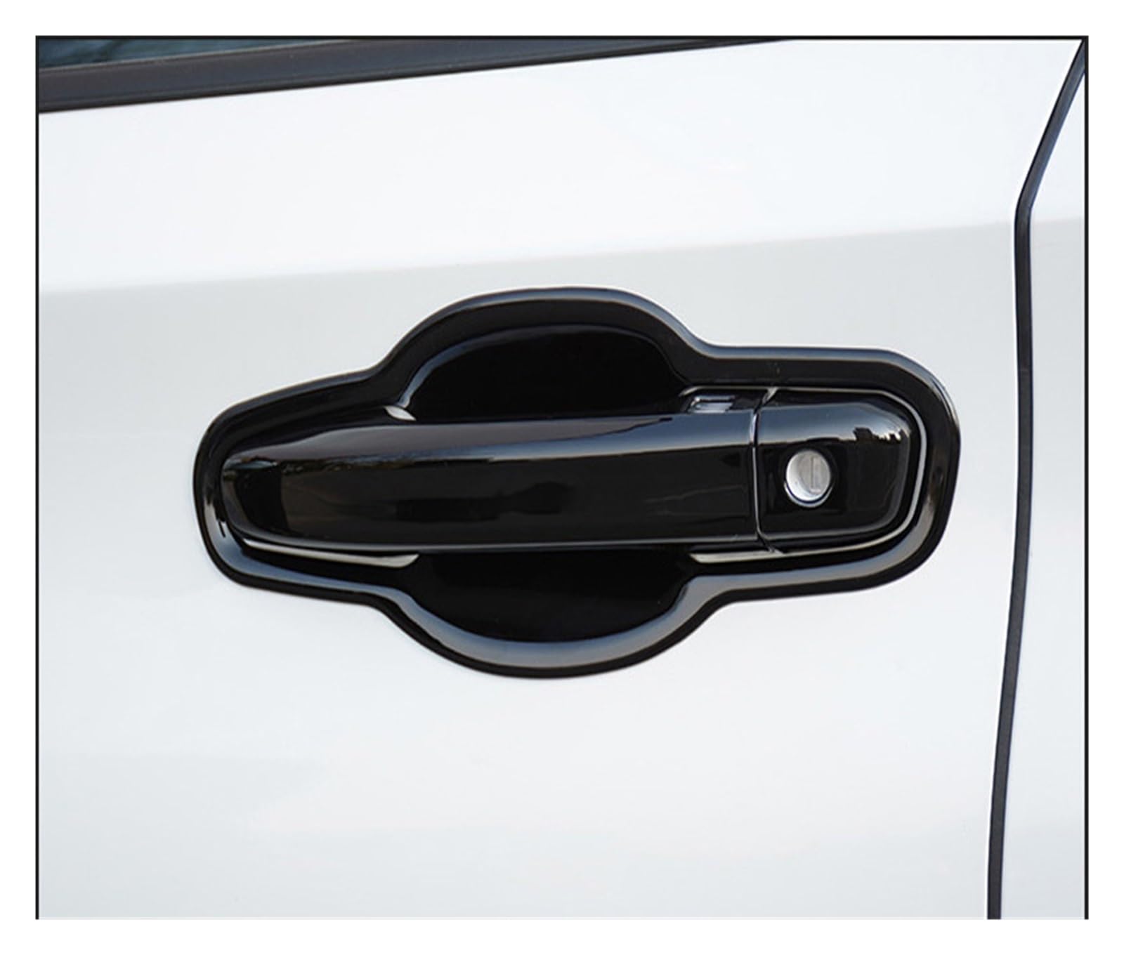 DEHIWI Maniglie interne per portiere Auto Nero Maniglia Della Porta Esterna Per R&A&V4 RAV 4 XA50 XA 50 Auto Porta-Maniglia-Copertura ABS Adesivi Decorativi Accessori Per Auto