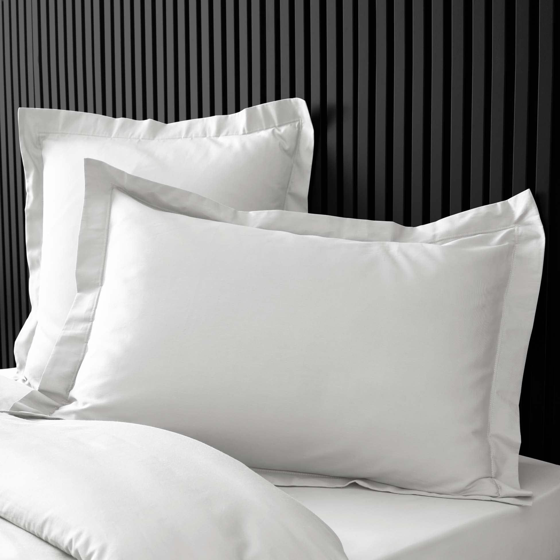 douceur d'intérieur, Pillowcase (50 x 70 cm) Percaline White, Cotton Percale - Image 3