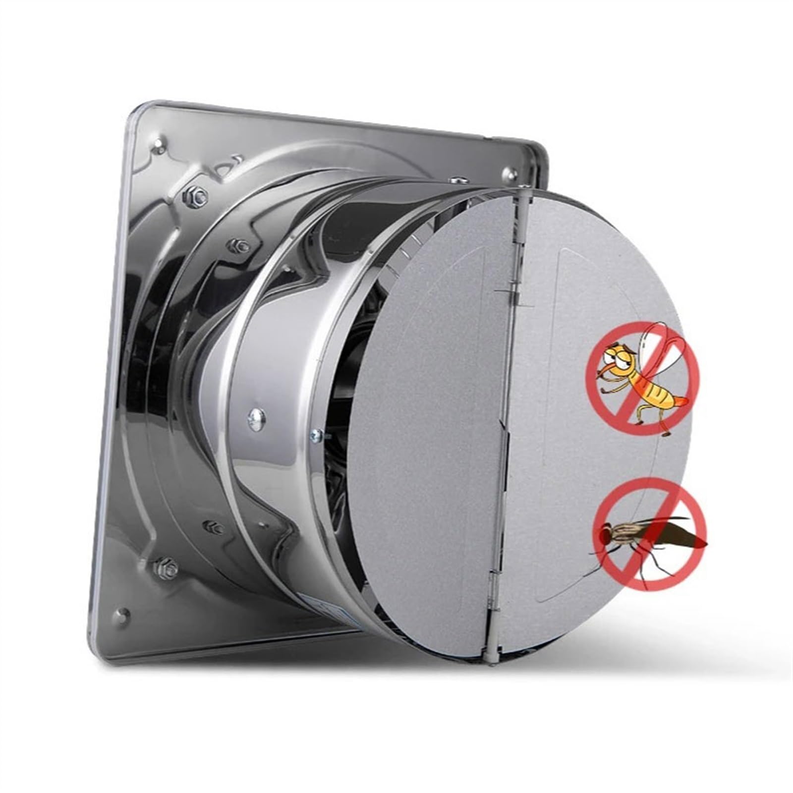 Ventilazione 6''7'' Booster Fan Estrattore Ventola di scarico Ventilatore for tubi ventilazione for bagno WC Cucina Parete Finestra(7inch)