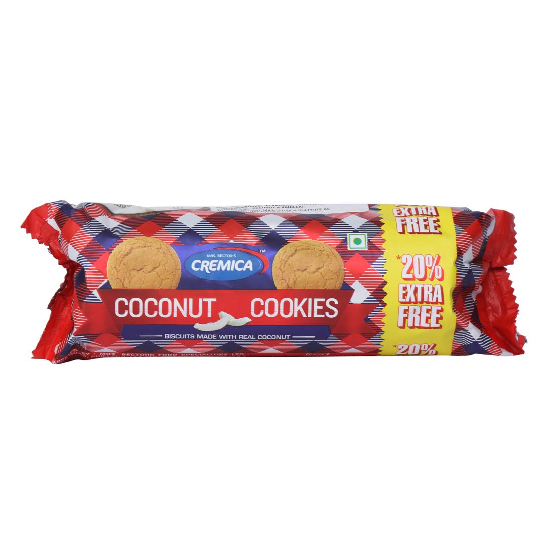 Cremica Coconut Cookies - Made With Real Coconut, 100 g (20% Extra Free)
