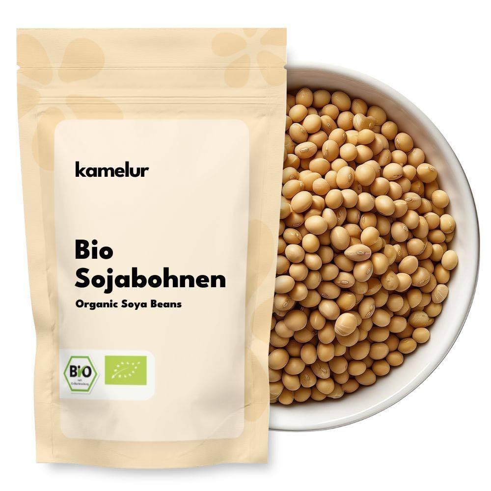 Kamelur 2,5kg BIO Sojabohnen aus EU-Landwirtschaft - Soja Bohnen BIO ohne jegliche Zusätze
