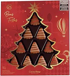 Caixa de Bombons ao Leite de Natal 156g Cacau Show
