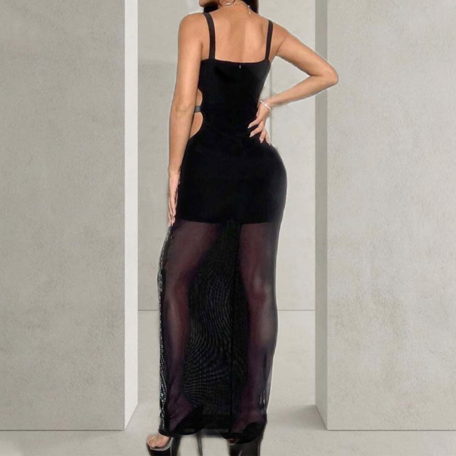Generico Abiti da Cerimonia Donna Lunghi Eleganti Abito Dresses Schiena Scoperta Cocktail Matrimonio Civile Sexy Sposa Corto Davanti Lungo Dietro Damigella Curvy Gonna