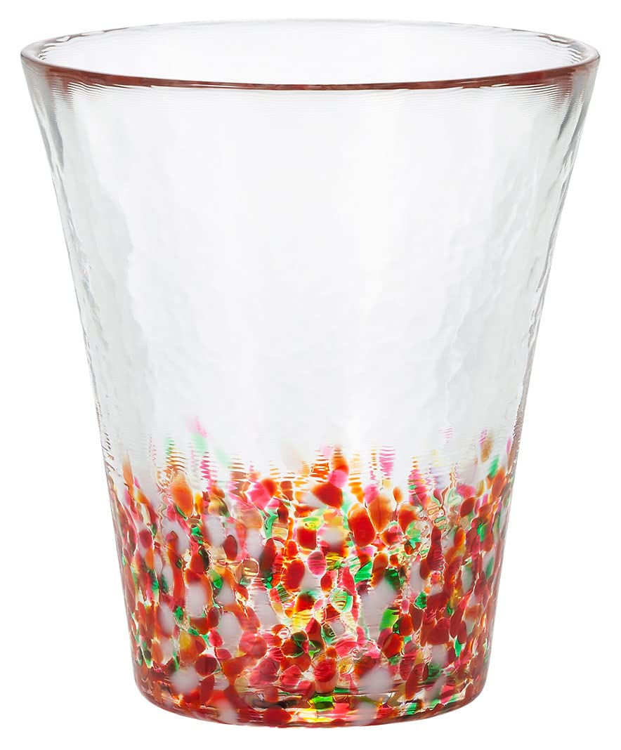 Aderia Tsugaru Vidro Glass Tumbler Momijiyama 10oz Gift Box Made in Japan