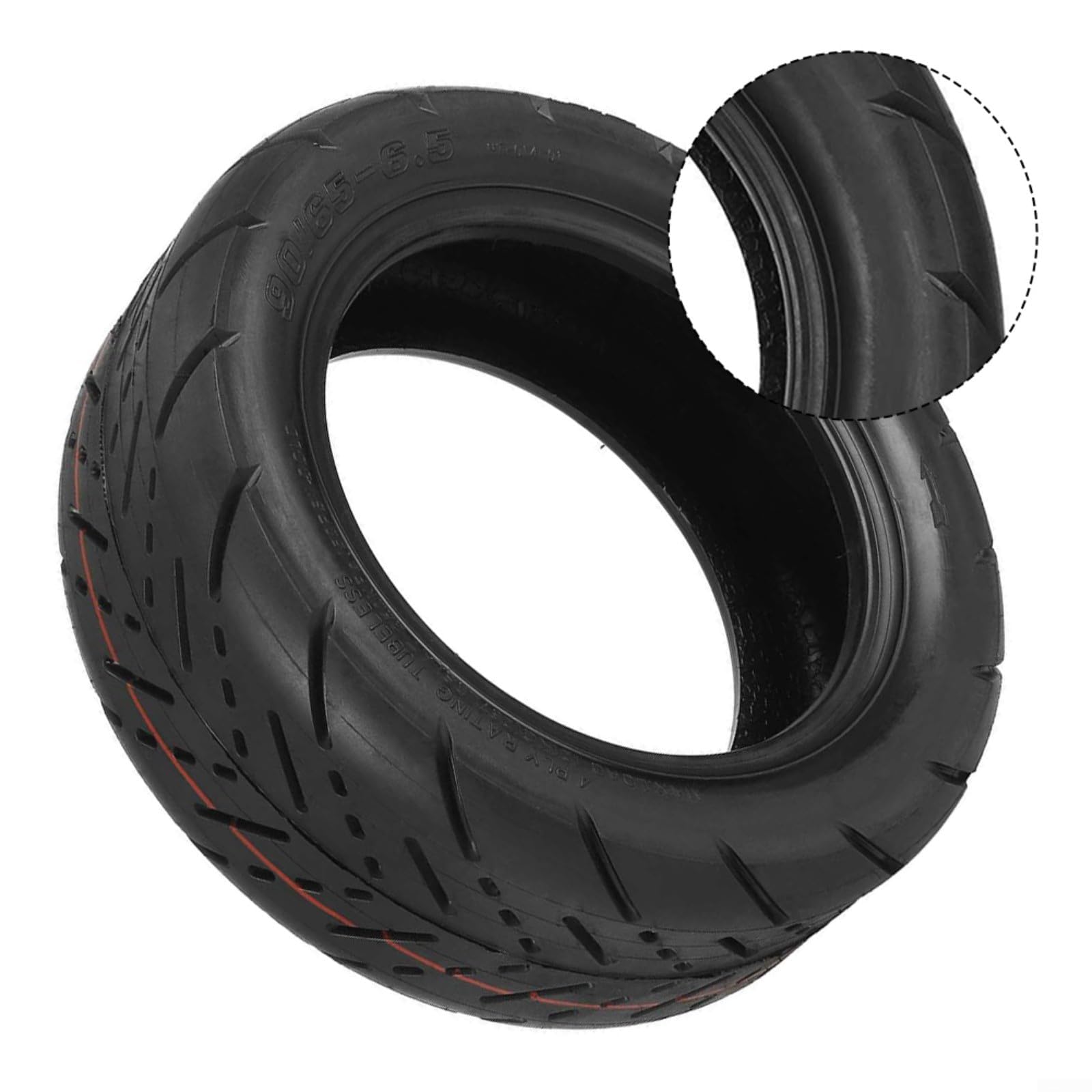 Pneu de route sans chambre à air 1175G de 11 pouces 90/65-6,5, pneu en caoutchouc de rechange pour scooter électrique, roue de scooter noire, roues de rechange 1175G