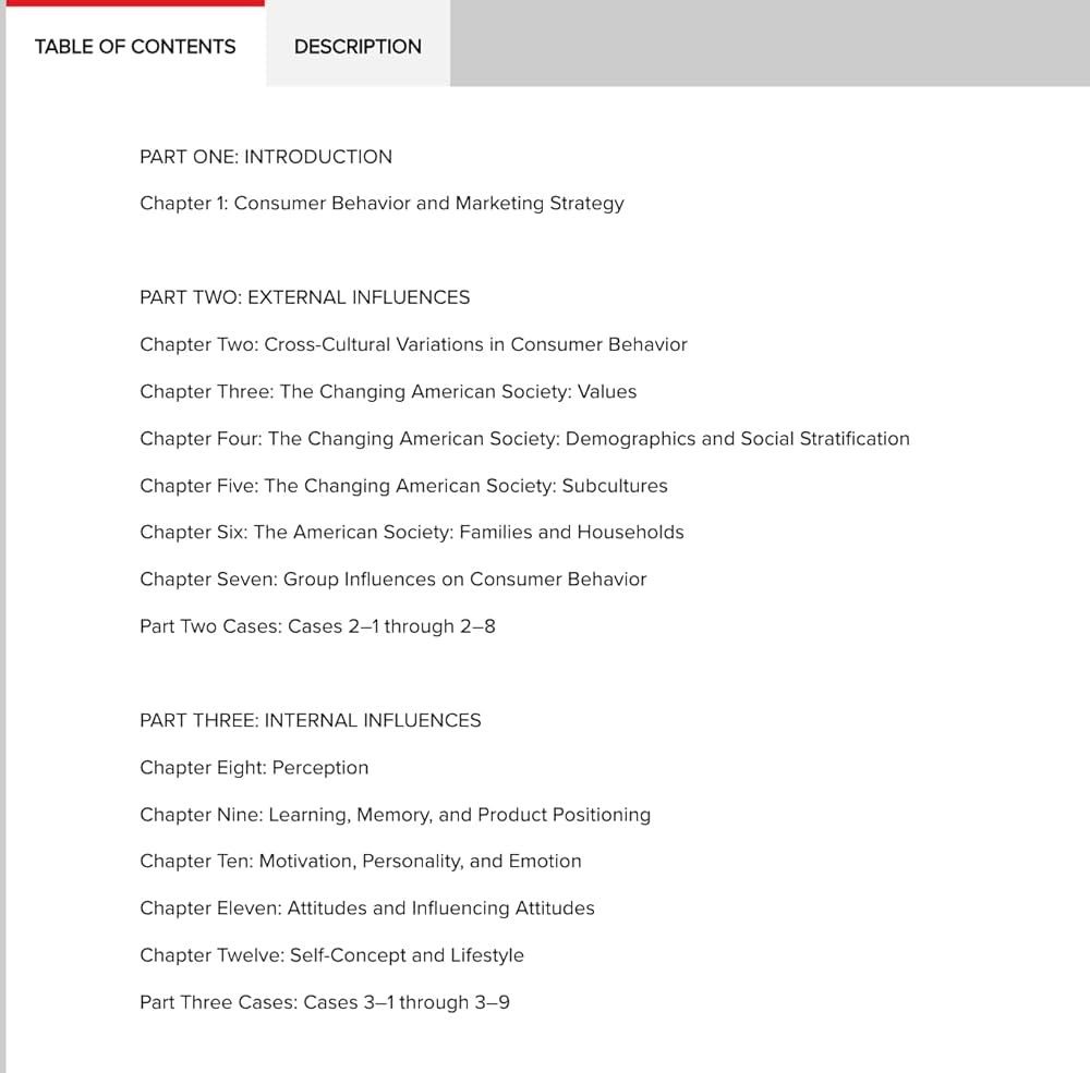 Consumer Behavior: Building Marketing Strategy ISE: David