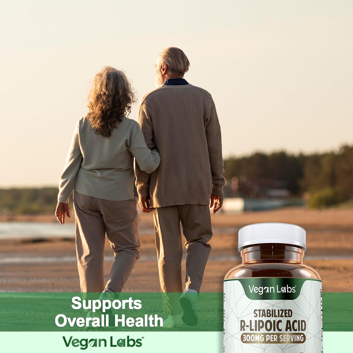 Vegan Labs Stabilized R-Lipoic Acid 300MG, 120 Vegan Capsules- Supports Cellular Energy and Antioxidant Protection- Gluten Free, Non-GMO, Stabilized Na R-ALA Supplement- 4 Month Supply — Amazon image 7