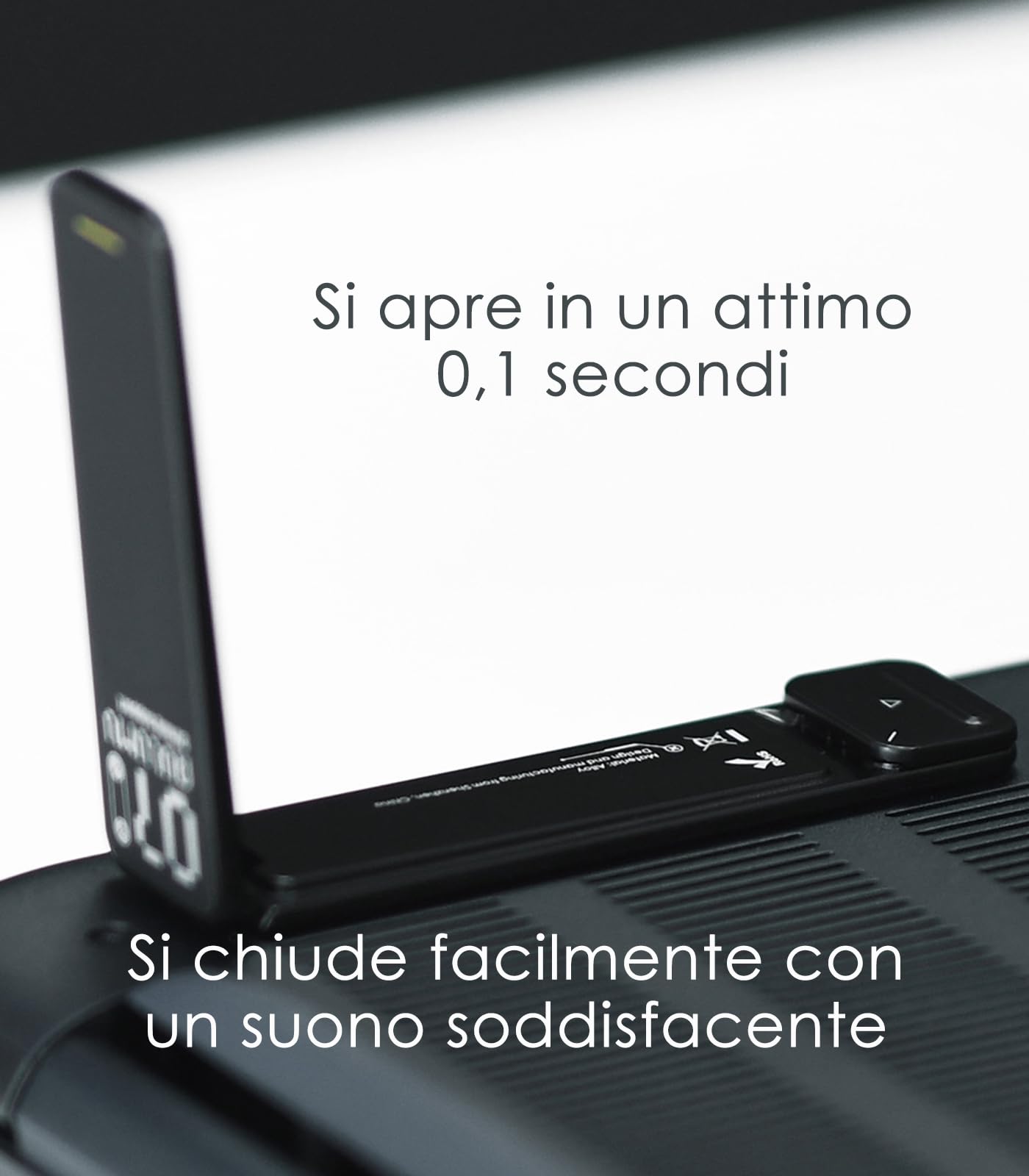 Aulumu G07 Supporto PC Portatile a Scomparsa | Raffreddamento Super Supporto Laptop | Rialzo Ergonomico per Laptop Stand da Scrivania per MacBook, Tutti i Laptop, Tablet, 8-20'', Nero