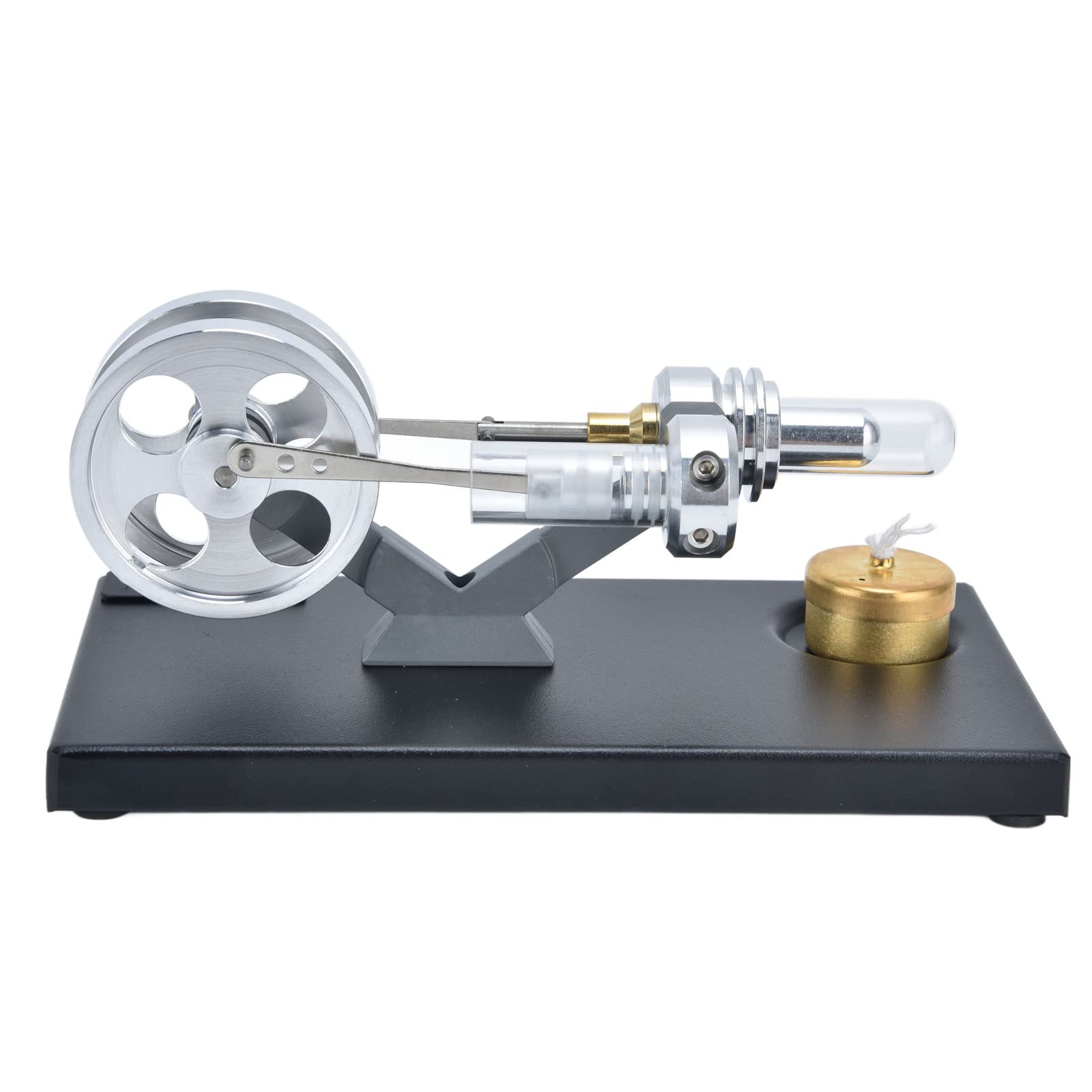 Stirlingmotor-Modell, Aluminiumlegierung, Stromgenerator-Modell für physikalische Experimente, Labor-Lehrmittel, Lernspielzeug