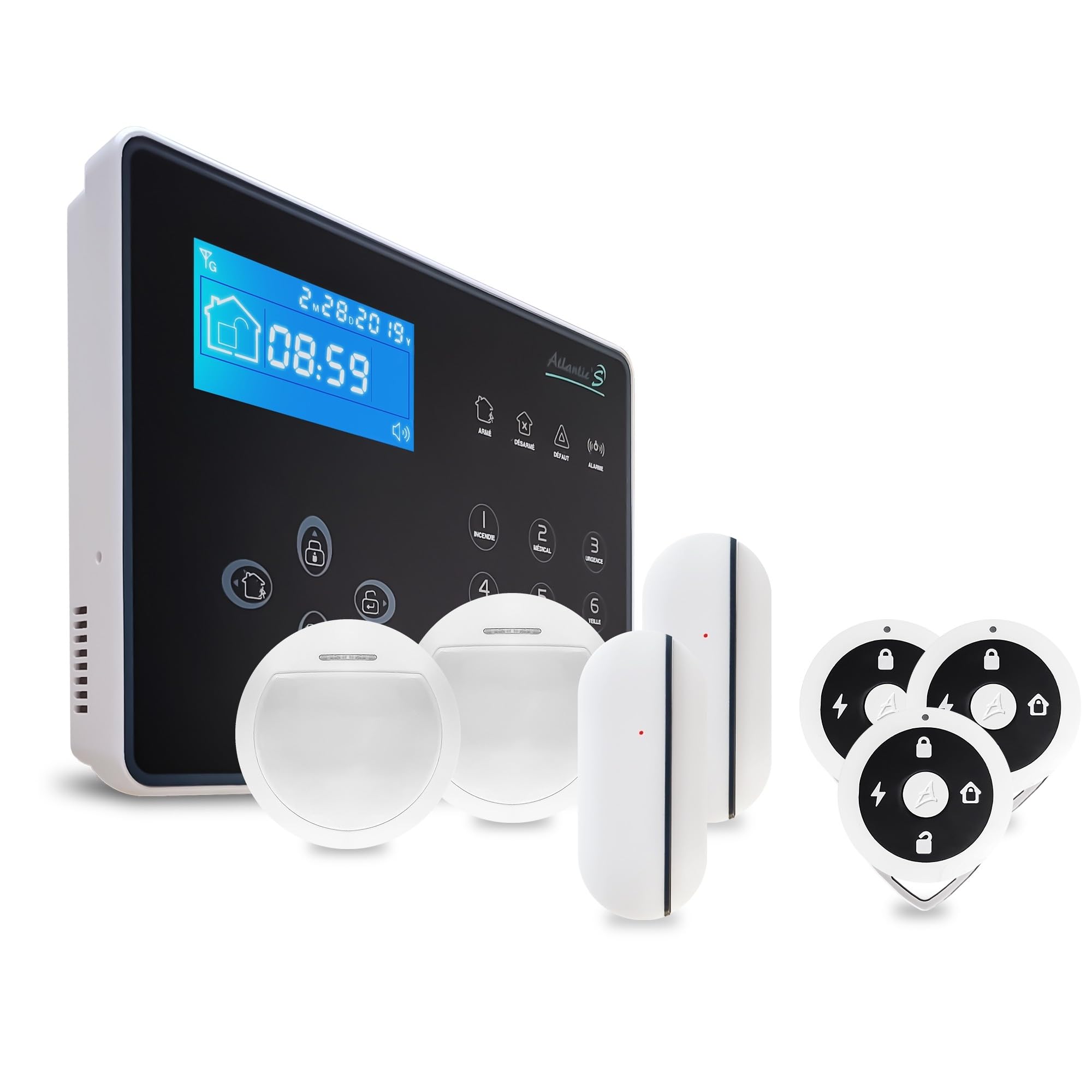 Alarma doméstica inalámbrica NEOS - Kit 2 - Atlantic'S