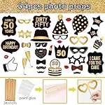 50th Birthday Inflatable Photo Booth Set - Giant Selfie Photo Booth Frame & Props - Polyvinyl Chloride - Image 3