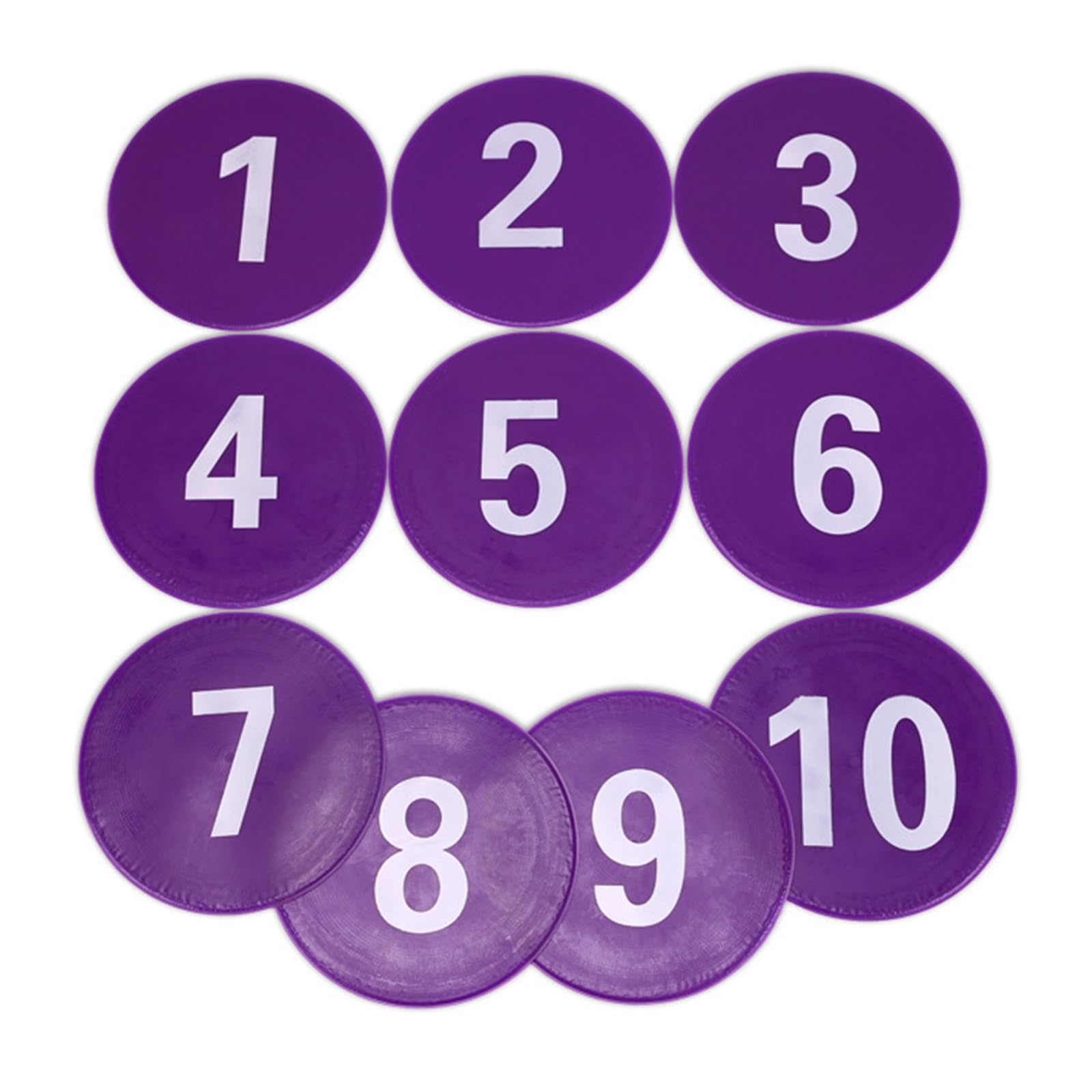 oringnat Numbered Floor Spots Markers Footstep Mat Flat Disc Marker Soccer Flat Sign Discs Football Nonslip Floor