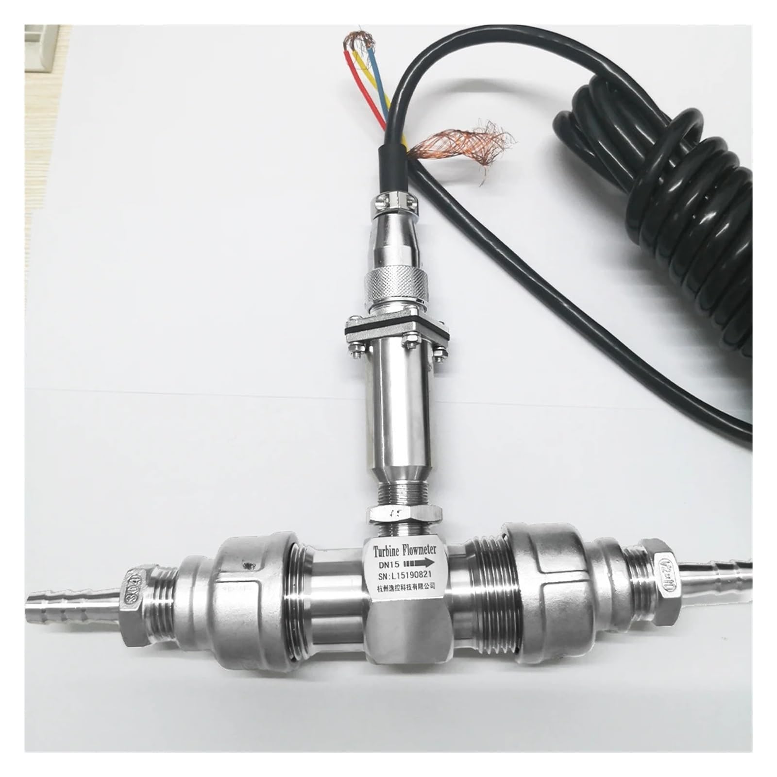 Medidor de caudal de turbina diésel de tamaño de Tubo DN50 con Salida de 4-20 mA(DN15)