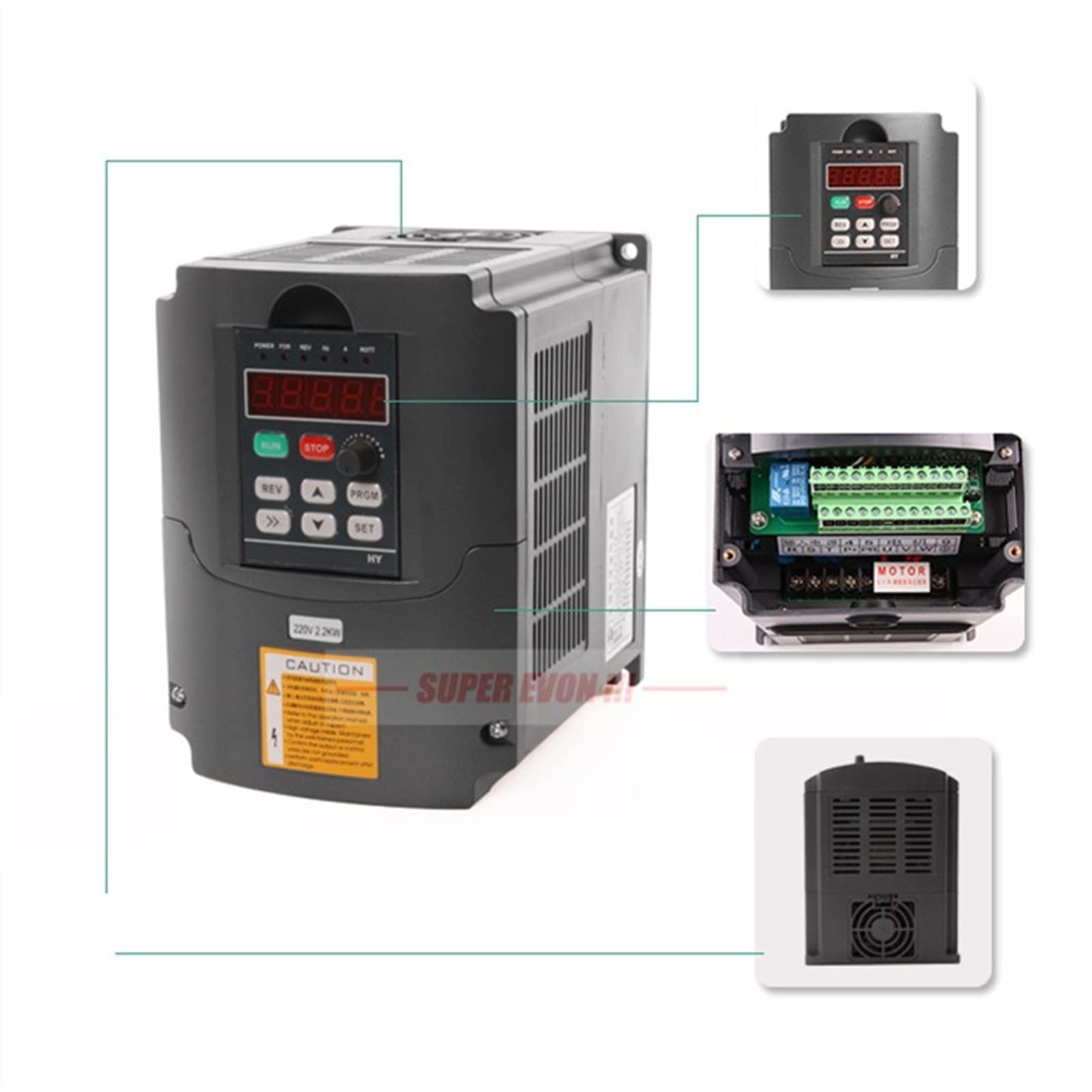 Kit motore mandrino CNC MOTORE ELETTRICO DI 80 MM DA ARIA DA ARIA DA 2.2KW Fai da te Fresatrice CNC + 22KW 220V VFD/inverter + morsetto da 80 mm per fresatrice per incisione con router CNC