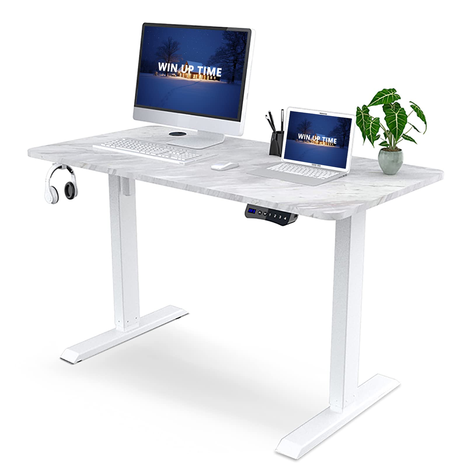 Electric Standing Desk Adjustable Height Desk, Sit Stand Desk Frame