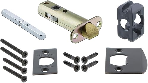 Miniatura 7 de Nostalgic Warehouse Roseta de cuerda con pomo de porcelana rosa blanca, paso - 2.75 pulgadas, latón pulido